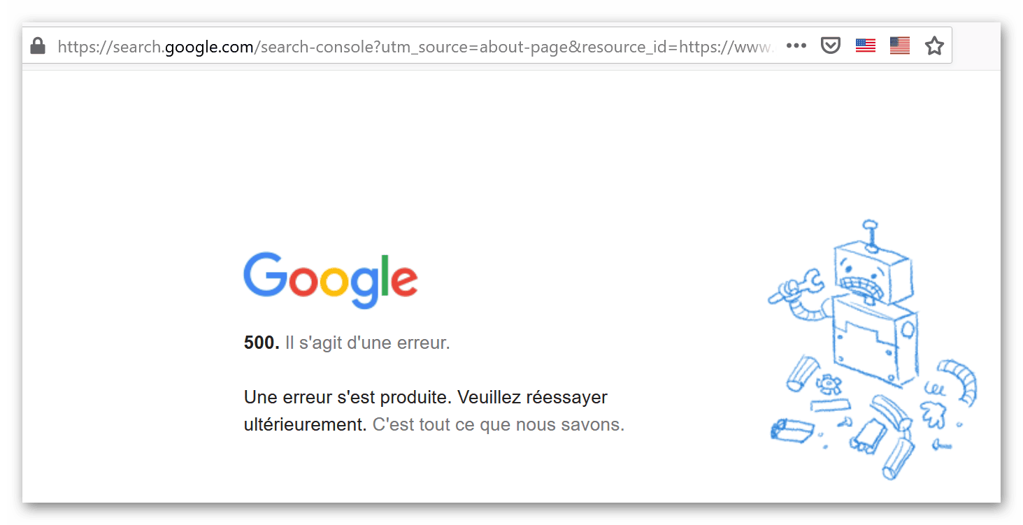 Erreur 500 —