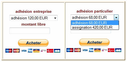 Acabe - Adhésion, tarifs