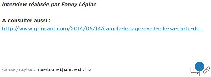 Arte Info – Article de Fanny Lépine – Citation Grinçant.com (ce billet)