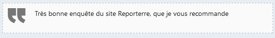 “Très bonne enquête du site Reporterre, que je vous recommande