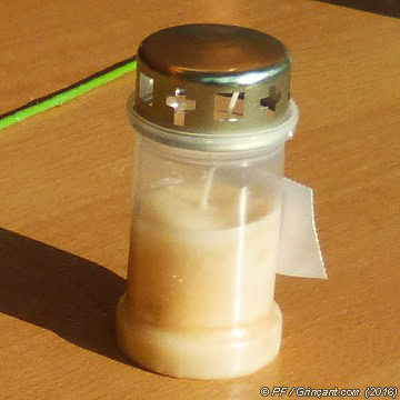 Bougie/Salière accessoire funéraire