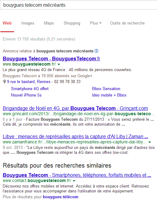 Recherche Google 