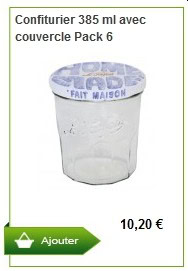 Vendus en ligne, 10€20 les 6 pots !!!