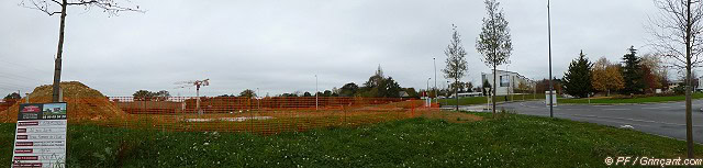 Construction de pompes funèbres près d'un hôpital