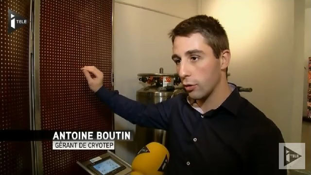 Antoine, le gérant de ce centre parisien de cryothérapie