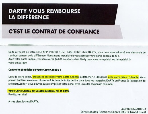 Courrier Darty, 