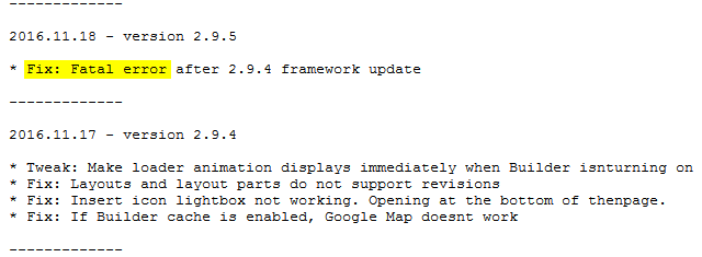 Fix: Fatal error after 2.9.4 framework update - 2016.11.18 - version 2.9.5