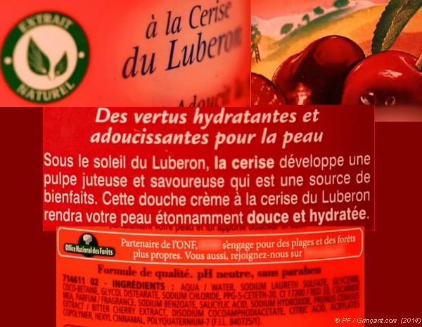 Gel douche aux cerises du Luberon (Dop)