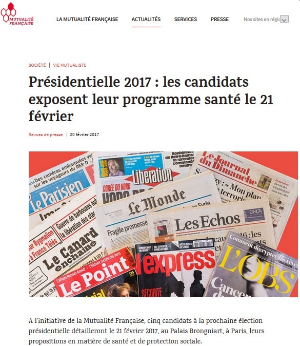 Présidentielle 2017 : les candidats exposent leur programme santé le 21 février