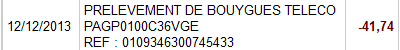 Prélèvement par Bouygues telecom d'une somme déjà réglée = Double paiement