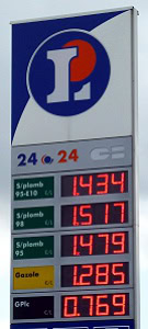 Prix des carburants station Leclerc Rennes Nord - 20140815AM