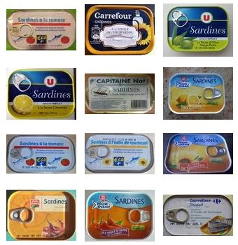 Sardines en boîte/conserve, produits importés par EMB-13078