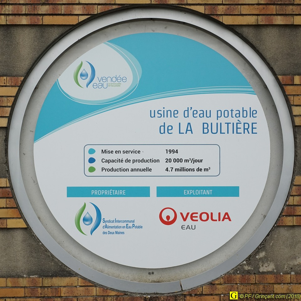 Usine eau potable, exploitant Veolia