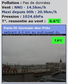 Webcam Météo Paris - 17/03/2014 - 08:20