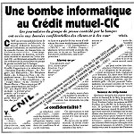 Une bombe informatique au Crédit mutuel-CIC (Canard enchaîné du 28/12/2011)