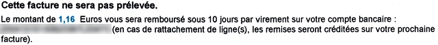 Bouygues telecom : ce montant vous sera remboursé sous 10 jours par virement Bouygues telecom : ce montant vous sera remboursé sous 10 jours par virement