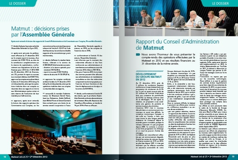 Rapport du Conseil d'Administration de Matmut – 08/06/2013