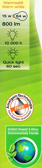 Ampoule fluocompacte "Environmentally friendly"