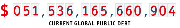 Compteur The Economist de la dette mondiale le 13/09/2013 à 13:50