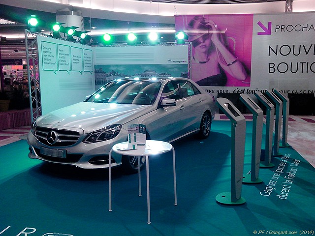 VTC dans un centre commercial