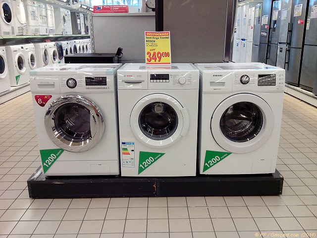 Trilogie de lave-linge : LG, Bosch (promo), Samsung Trilogie de lave-linge : LG, Bosch (promo), Samsung