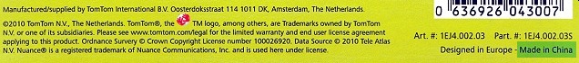 GPS TomTom - Marque néerlandaise - Designed in Europe – Made in China GPS TomTom - Marque néerlandaise