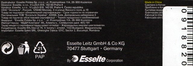Support pour tablette Leitz/Esselte - Marque allemande - Esselte Leitz GmbH & Co KG 70477 Stuttgart – Germany - Made in China Support pour tablette Leitz/Esselte - Marque allemande