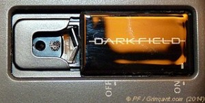 La capteur Darkfield utilisable sur le verre transparent (4 mm minimum)