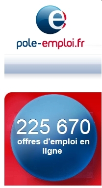 Pôle Emploi : 225670 offres en ligne le 26/10/2014 à 22h54