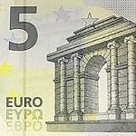 Billet de 5 euros, le manquant