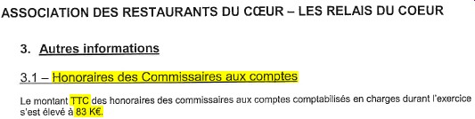 Section 3.1 - Honoraires des Commissaires aux comptes