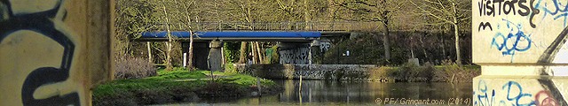 Canal d'Ille-et-Rance entre piles et ponts