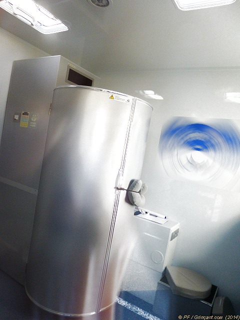 La cabine de cryogénisation