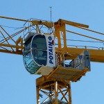 Cabine d'une grue "tour" Potain