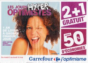 Couverture catalogue papier "Les Jours Hyper Optimistes" – Carrefour, du 03 au 16/05/2016