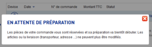 LDLC : Commande en attente de préparation
