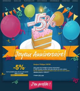 LDLC : Joyeux anniversaire! Code promo -5%