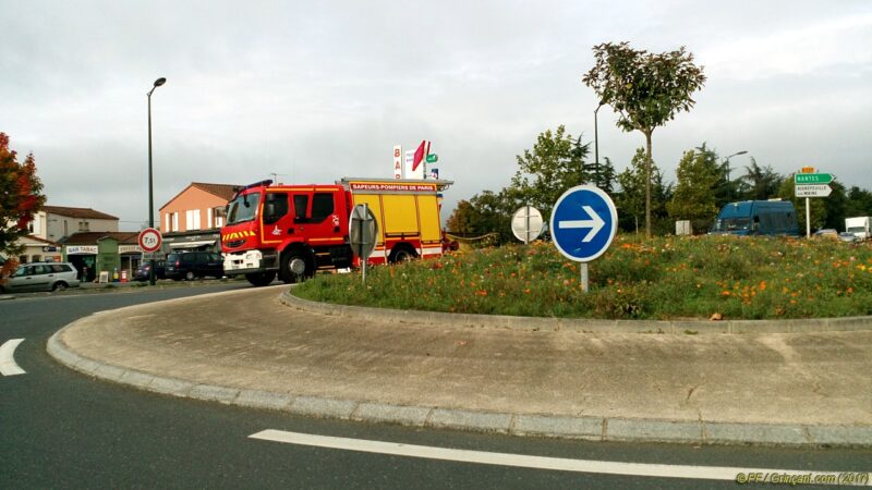 Convoi exceptionnel accompagné des Pompiers de Paris