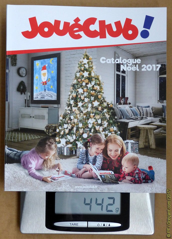 Pesée du catalogue JouéClub "Noël 2017"