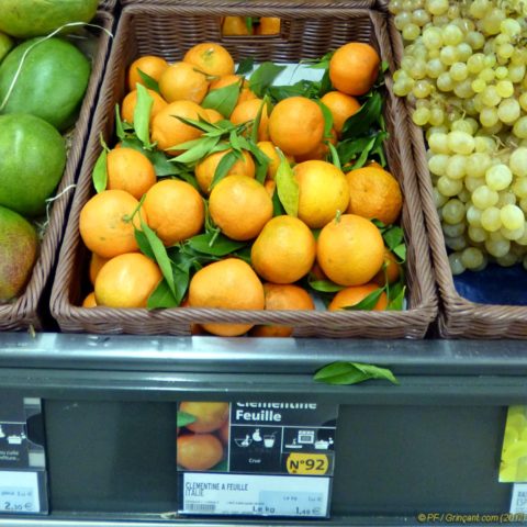 U Express, clémentine feuille à 1€49 le kg - 22/12/2017