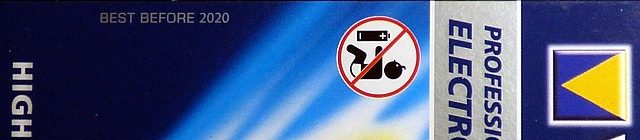 Mentions sur un emballage de piles Varta AAAA