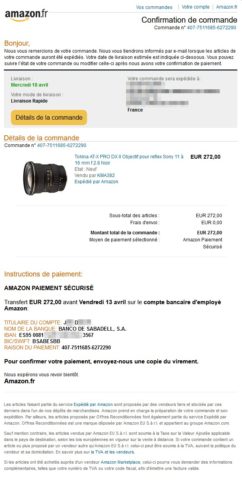 Mail 11/04/2018-23h31 — Bon de commande Amazon/KMA382 (arnaque/phishing)