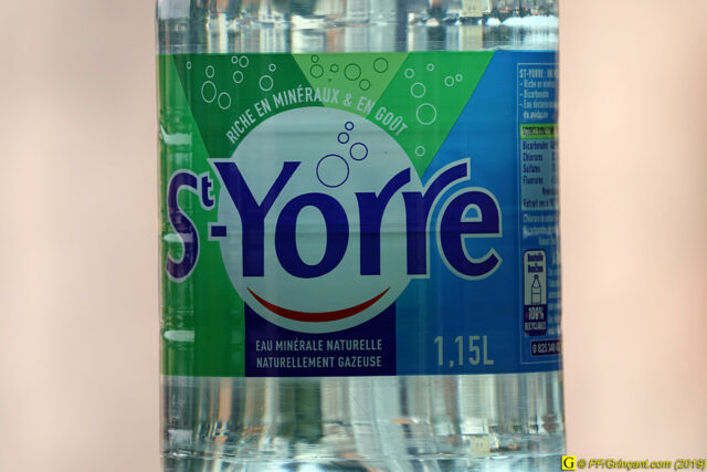 Étiquette Vichy St-Yorre PET (10/2019)