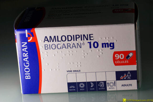 Boîte d'Amlodipine 10 mg BIOGARAN - 90 gélules