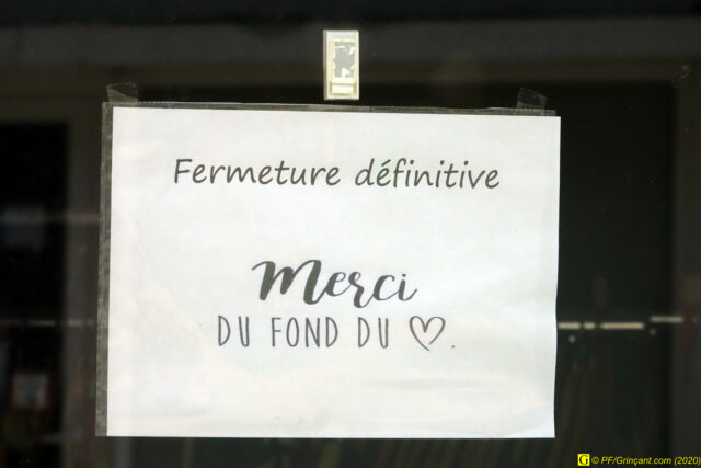17 – Fermeture définitive, merci du fond du cœur