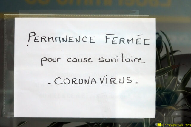 18 – Permanence fermée pour cause sanitaire