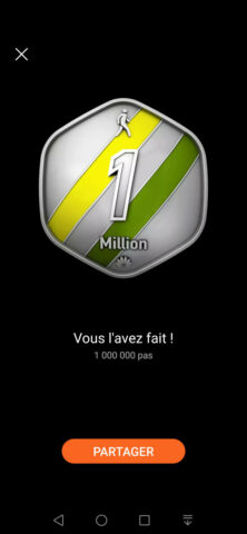 Médaille du millionième pas