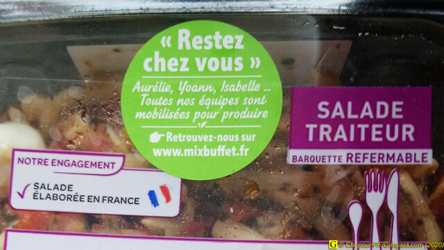 Barquette Covid — Consommez, mais restez chez vous !