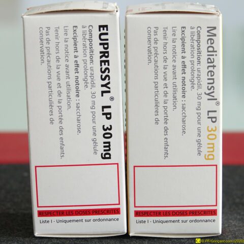 Eupressyl LP 30 mg vs Mediatensyl LP 30 mg — Boîtes (2)