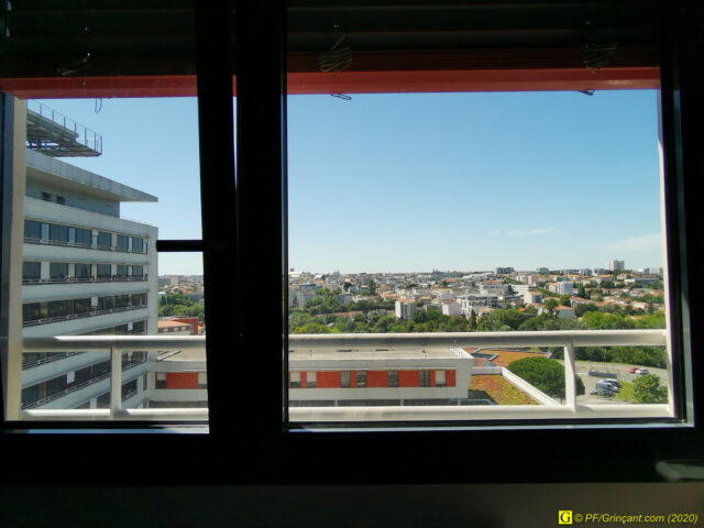 Vue de ma chambre d'hôpital